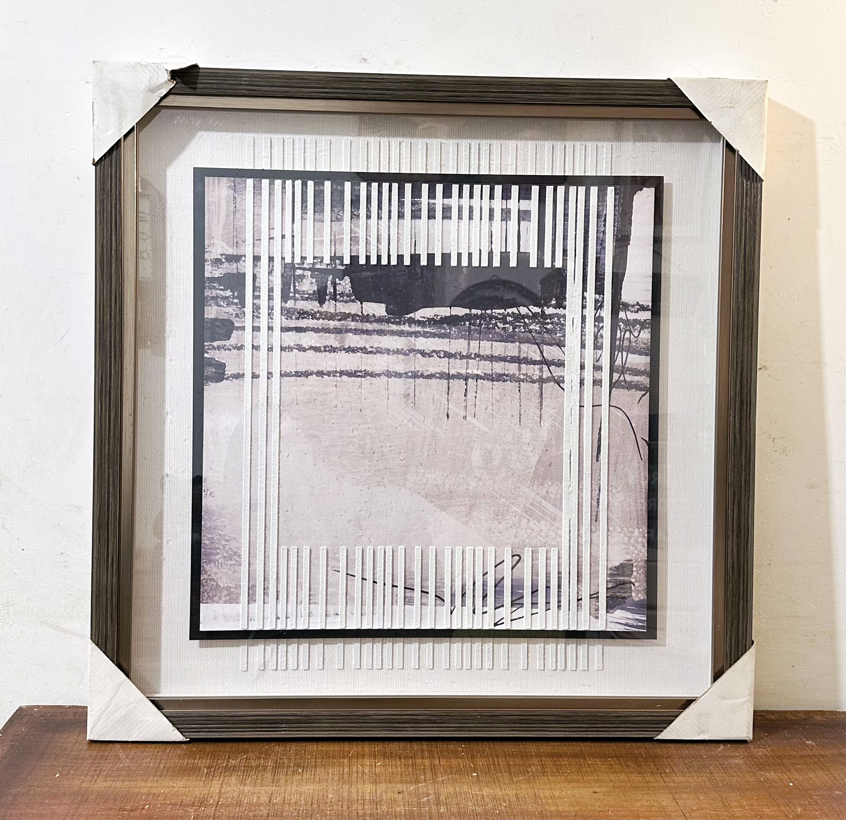 外贸孤品现代抽象装饰画玄关客厅立体几何线条装饰挂画 家居软装