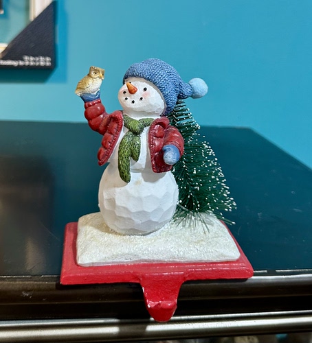 外贸样品美式乡村圣诞雪人壁炉装饰挂钩圣诞袜挂架圣诞树装饰品