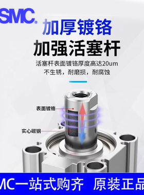 SMC原装CQ2F16 CQ2F12-5D 10 15 20 25 30DM DCM-XB6法兰薄型气缸