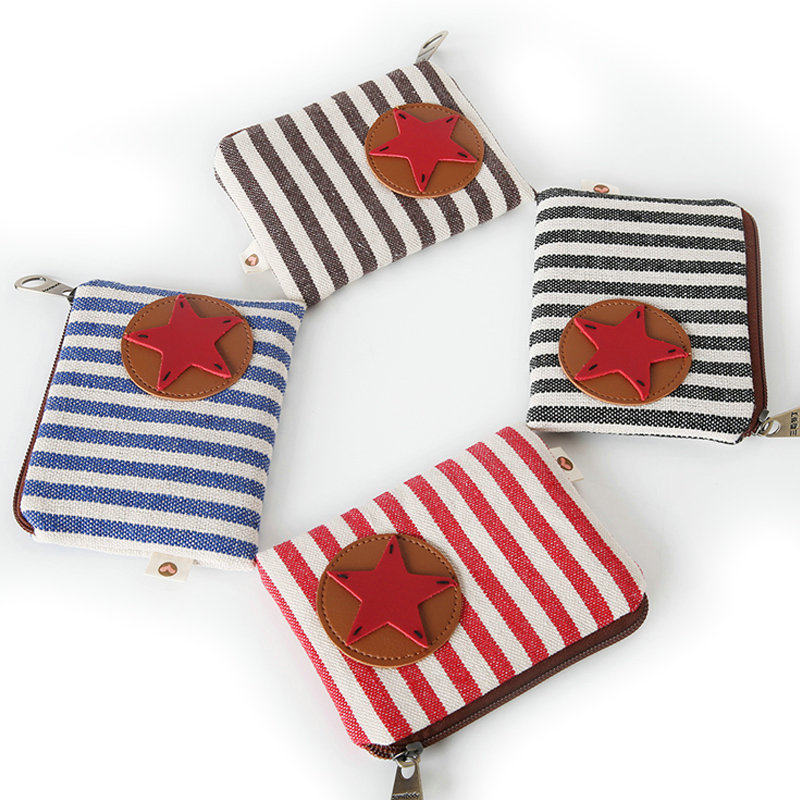 条纹零钱袋 三色补丁零钱包个性零钱袋布艺小物收纳袋,箱包皮具/热销女包/男包,钱包,淘宝优惠券,粉丝福利购,淘宝优惠卷