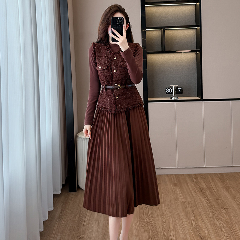 精选 马甲连衣裙套装裙女秋冬2025新款巨好看高端小香风一整套,女装/女士精品,连衣裙,淘宝优惠券,粉丝福利购,淘宝优惠卷