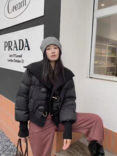 小香风女士羽绒服L码胸围106长55适合90-125斤