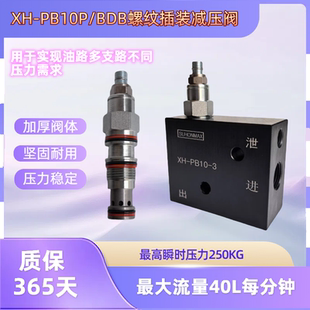 减压阀PBDB挖机马达先导油泵SUN液压阀PB10调力阀稳压阀插装阀
