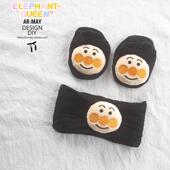 春夏新款 可爱宝宝公主满月礼物婴幼儿学步袜儿童发带防滑袜子套装