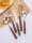 Нож для стейка из нержавеющей стали Walnut 304, вилка и ложка из трех частей, матовый японский набор посуды из массива дерева, бытовые палочки для еды mini 1