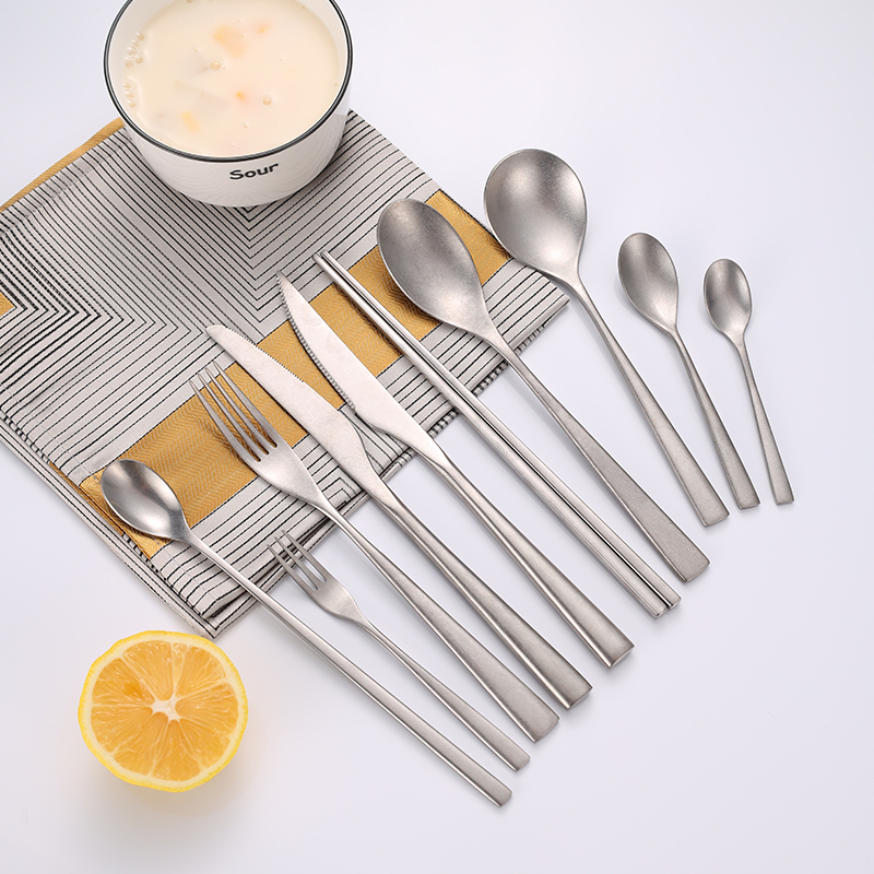 304牛排刀叉复古做旧勺子