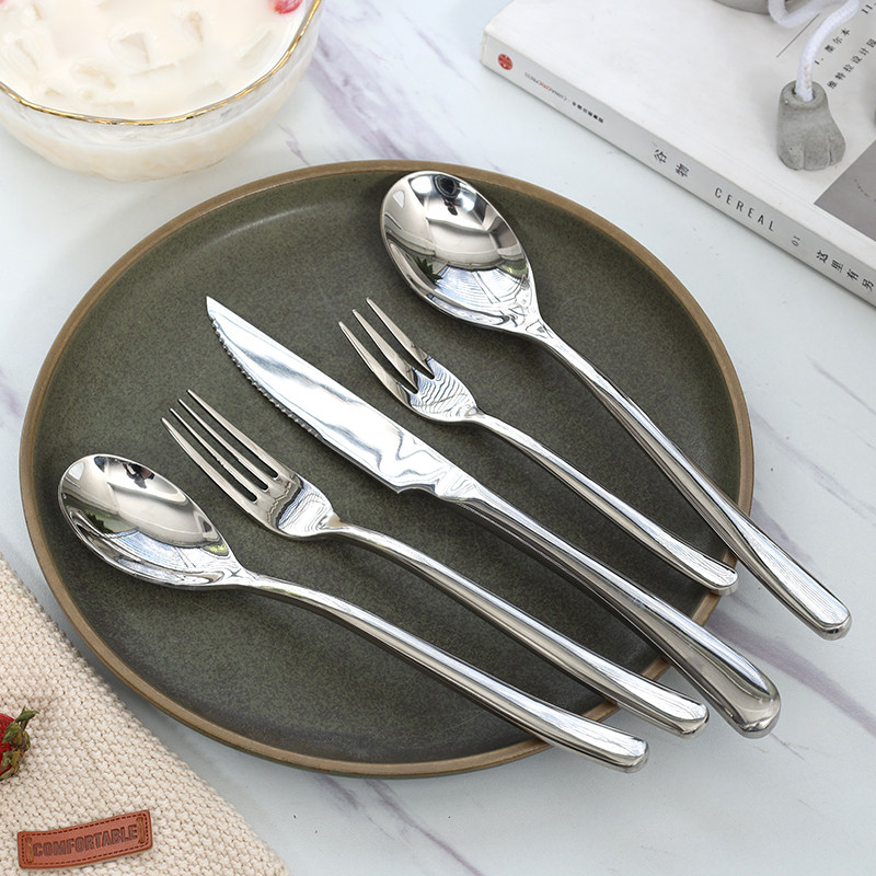 法国月光不锈钢牛排刀叉勺三件套餐具西餐沙拉叉勺子套装水果叉子,餐饮具,西餐餐具套装,淘宝优惠券,粉丝福利购,淘宝优惠卷