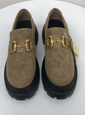 JM快乐玛丽 春季时尚通勤单鞋 厚底增高纯色一脚蹬休闲女鞋90036W