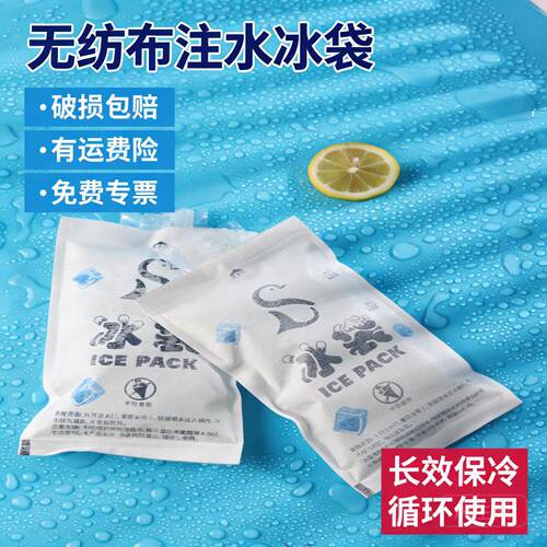 无纺布注水冰袋快递专用冷藏包