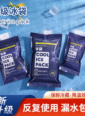 冰袋快递专用冷冻一次性注水重复反复使用食品保鲜储奶冷藏袋商用