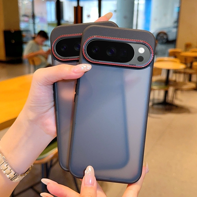 适用谷歌Pixel 10 ProXL新款手机壳磨砂简约高端10pro镜头全包肤感软边防摔创意红圈