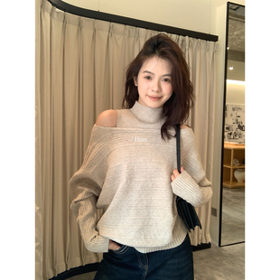 Hers秋冬新款古早气质姐系穿搭两件套毛衣+半高领背心套装女92826