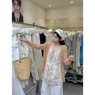 VI+唯一家十三行夏季新款设计感宽松减龄百搭防晒针织开衫女96996