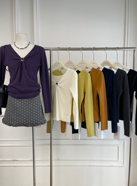 LEMMY-十三行秋季新款设计感时尚百搭显瘦气质长袖小衫上衣女6238