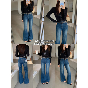 JIAJIATMMT木里复古编织腰带弹力微喇百搭修身牛仔裤女配腰带5332