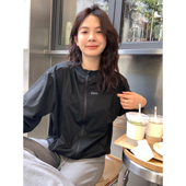 Hers十三行春秋新款 女92212 气质简约户外轻运动感拉链连帽防晒衫