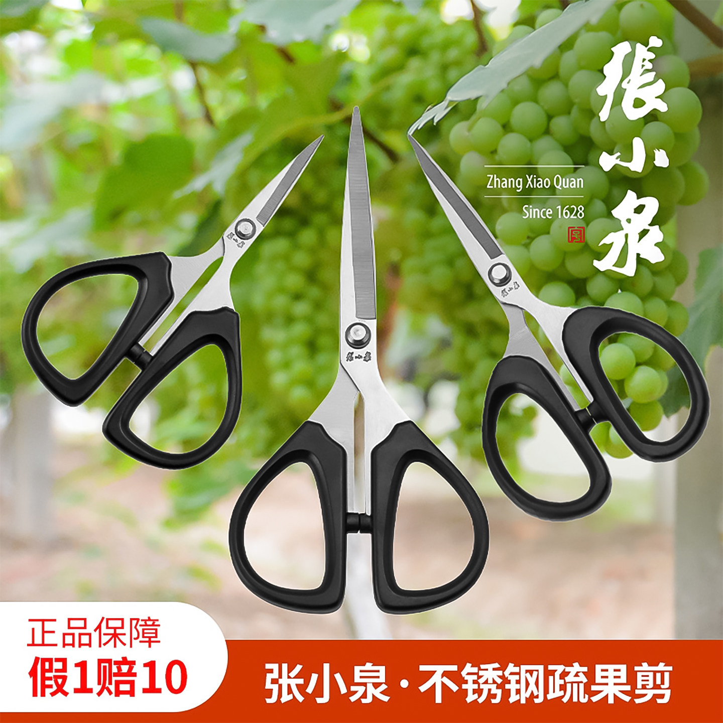 张小泉小号直头葡萄疏果剪刀阳光玫瑰疏花剪翘头园艺剪修果专用剪,鲜花速递/花卉仿真/绿植园艺,剪刀,淘宝优惠券,粉丝福利购,淘宝优惠卷