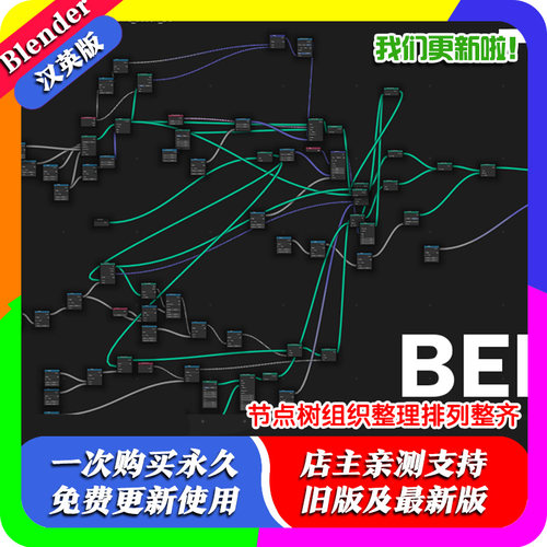 Blender插件 Node Tree Organizer 1.2 节点树组织整理排列整齐