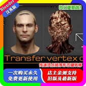 Transfer Vertex Order Blender插件 2.3 传递顶点顺序形态键转移
