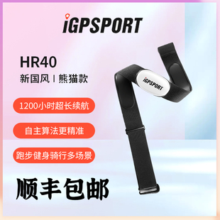 iGPSPORT心率带监测感应器踏频骑行跑步蓝牙ANT 兼容行者黑鸟佳明