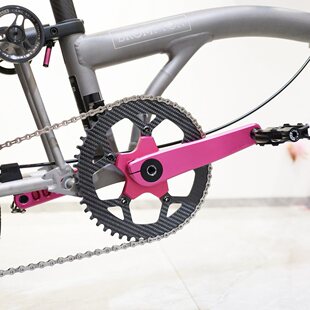 UnionJack专为小布折叠车设计的金属CNC曲柄110bcd 30mm规格