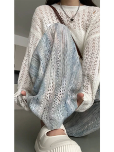 扎染镂空冰丝阔腿裤女大码胖mm高腰显瘦垂感休闲裤防晒凉凉山本裤