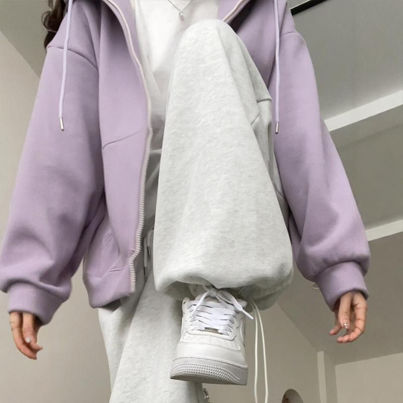 会反复爱上的白灰色运动卫裤！