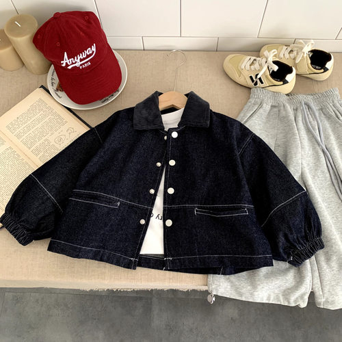 男童外套2025秋季新款儿童衣服女童牛仔外套小男孩外套童装春秋款