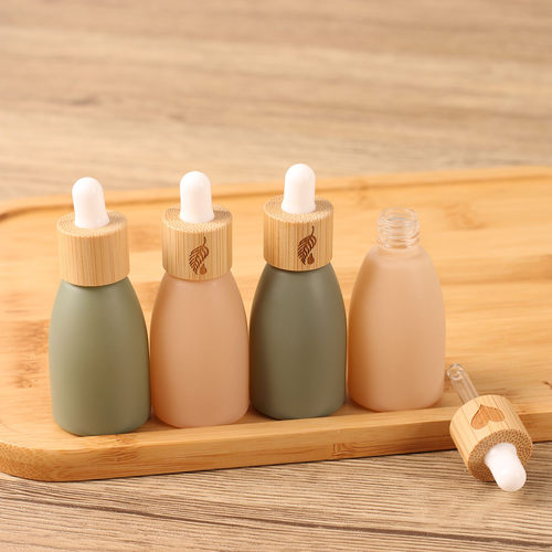 莫兰迪12ML竹盖精油滴管瓶