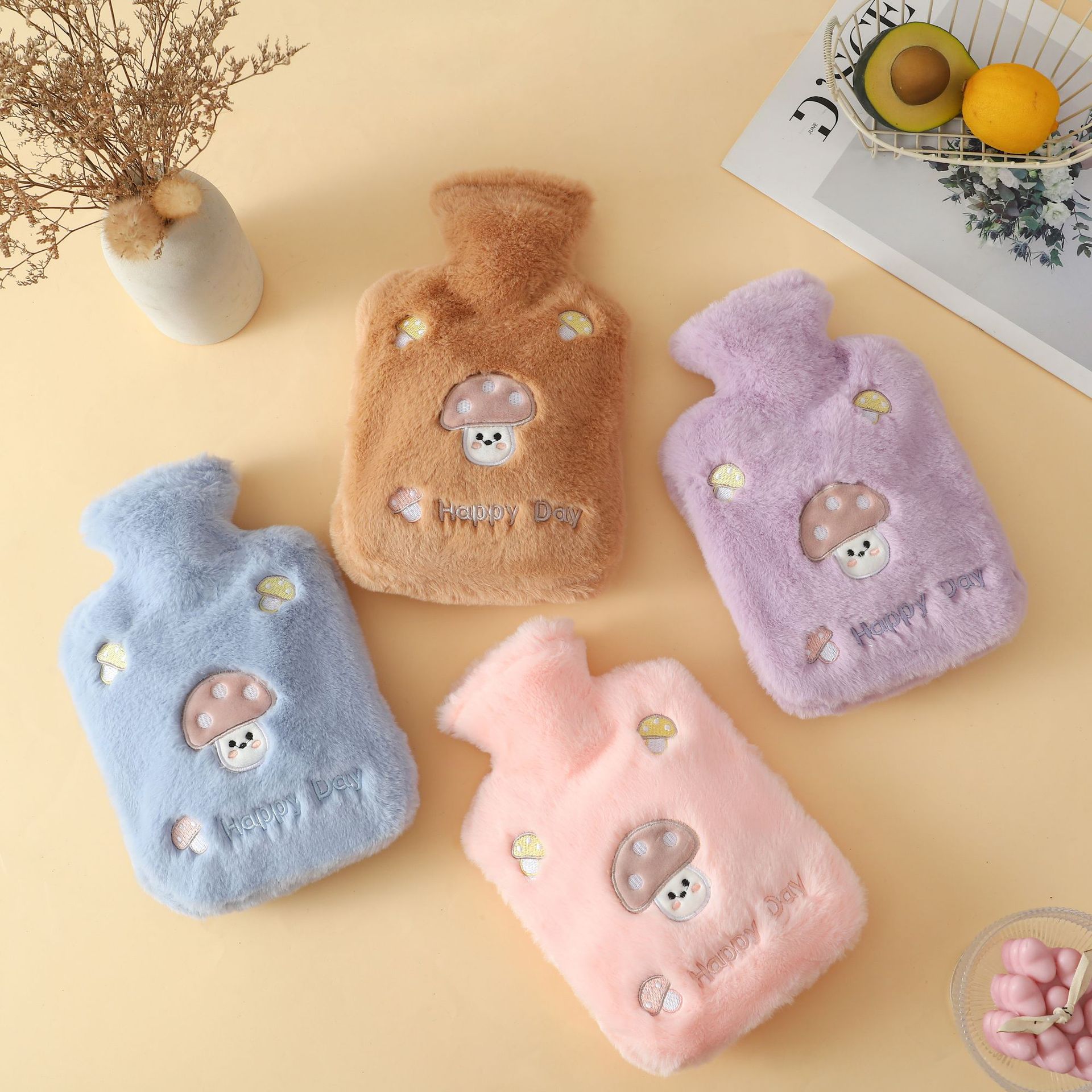 热水袋注水中号可爱防爆学生灌水