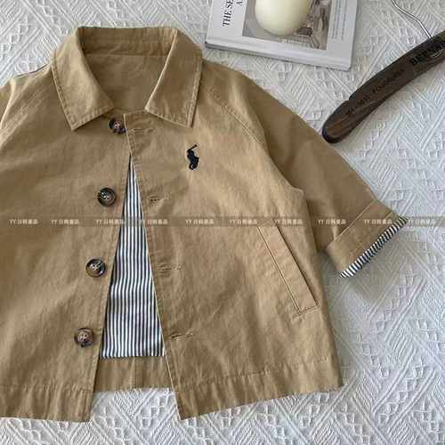 2024新款春秋季纯色风衣外套