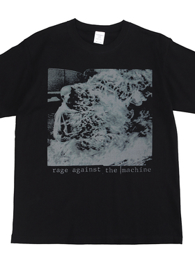 Rage Against the Machine摇滚乐队直喷美式街头嘻哈复古短袖T恤