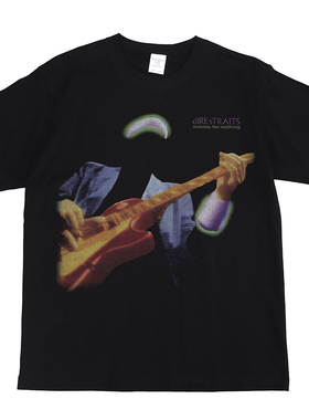 Dire Straits恐怖海峡摇滚乐队涅盘直喷美式街头嘻哈复古短袖T恤