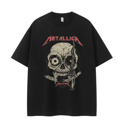Metallica金属乐队复古短袖T恤