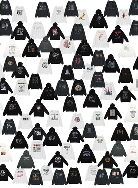 【福袋】摇滚乐队圆领连帽卫衣长袖打底衫涅盘OASIS枪花acdc皇后