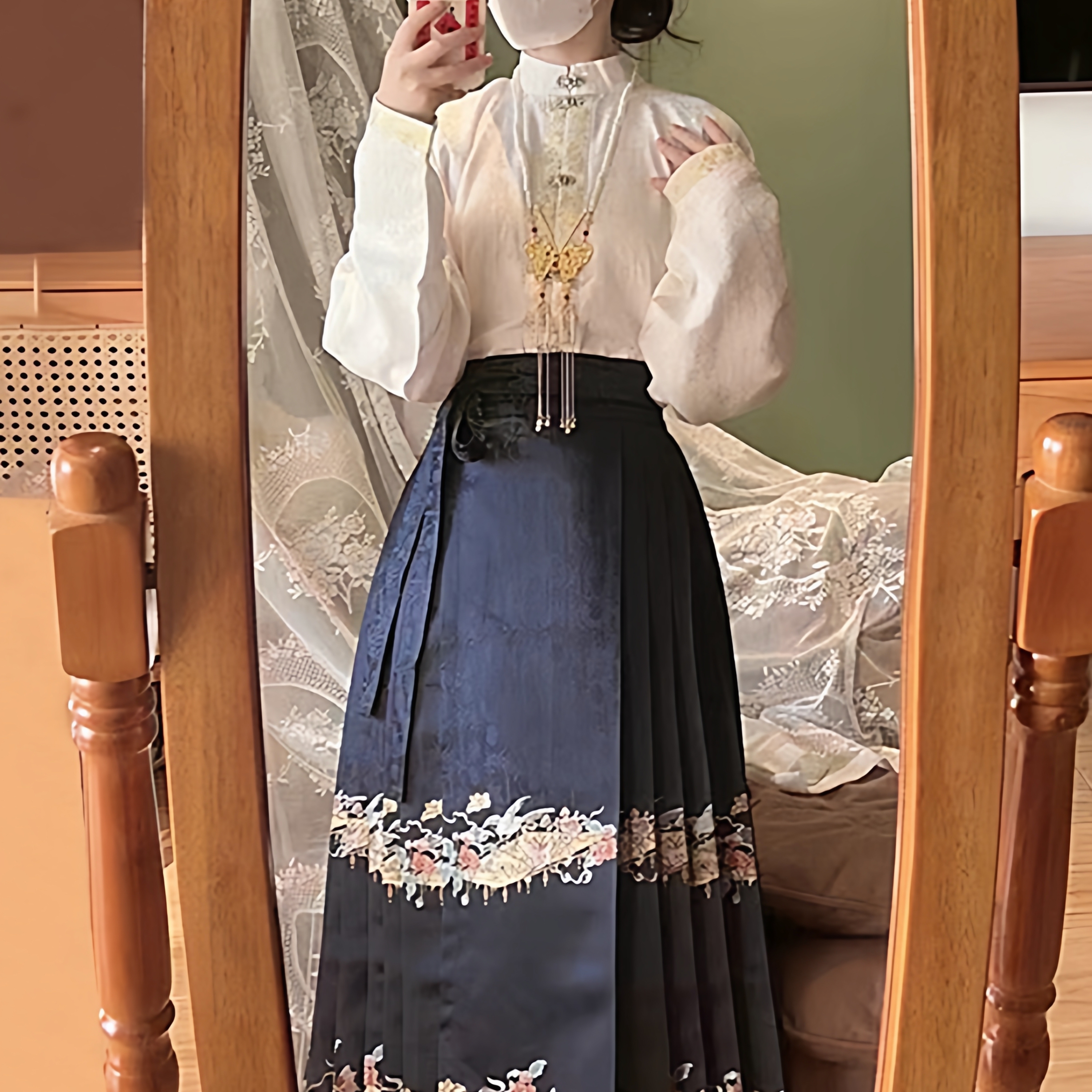 新中式国风明制汉服女马面裙套装