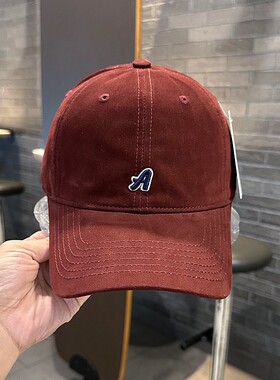 棒球帽深棕色封口帽男女同款软顶全封鸭舌帽后封口新款大头棒球帽