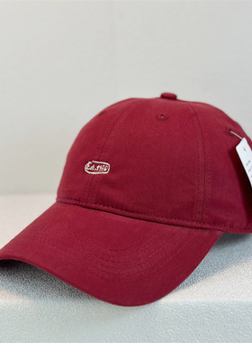 美式街头Est.1906刺绣棒球帽女百搭显脸小软顶大头围宽檐遮阳防晒