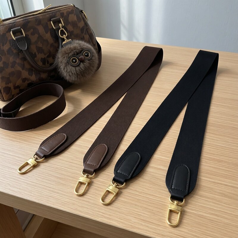 适30Lspeedy25枕头包DIY改造宽肩带单肩斜跨波士顿咖啡色帆布包带