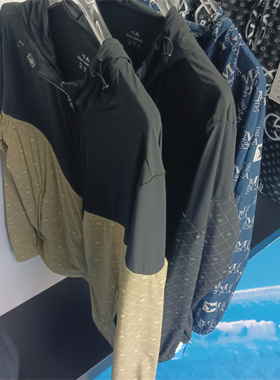 寇寇女王北冰洋旅行冰镇外套男外套长袖拼接连帽防晒衣速干24189