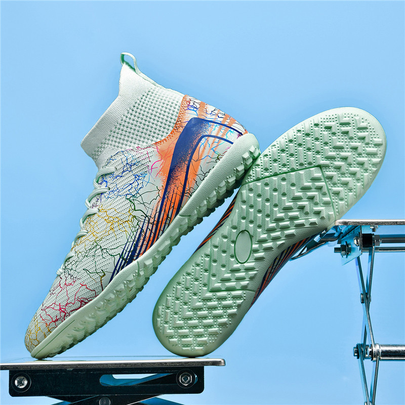 短钉儿童足球鞋mg刺客C罗成人中小学生长钉碎钉TF透气训练运动鞋