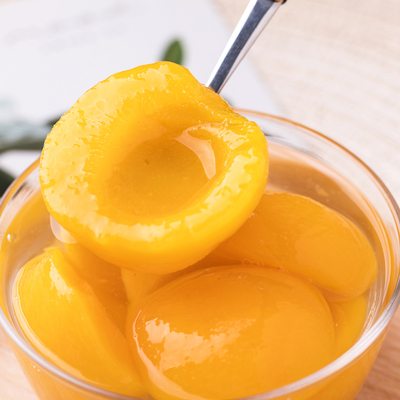 天津特产武清六道口黄桃罐头长宏金星出口型三种规格可选顺丰包邮