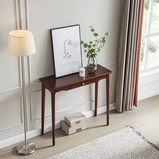 实木玄关桌玄关柜入户玄关台轻奢禅意条桌简约供桌条案条几