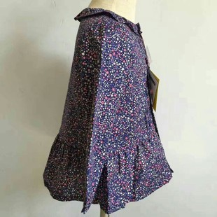 童装 上衣裙子中小童碎花百搭开衫 2021春装 女童长袖 小外套 新款 法