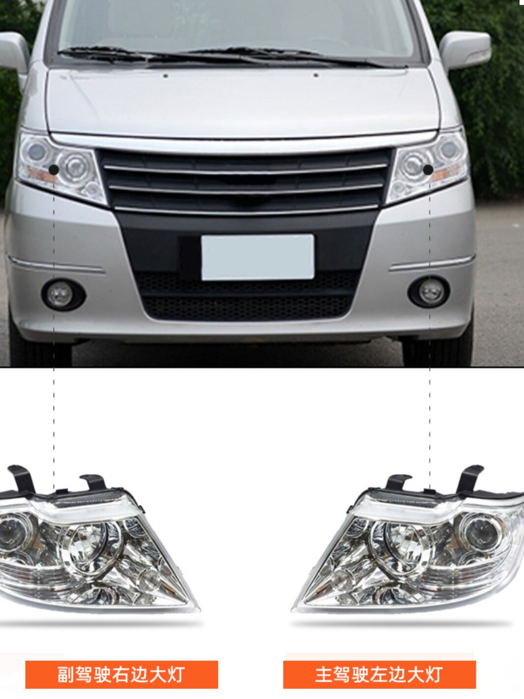 DONGFENG SHUIKE 헤드라이트 헤드라이트 어셈블리에 적합 SHUIKE 헤드라이트 헤드라이트 헤드라이트 원거리 및 근거리 조명