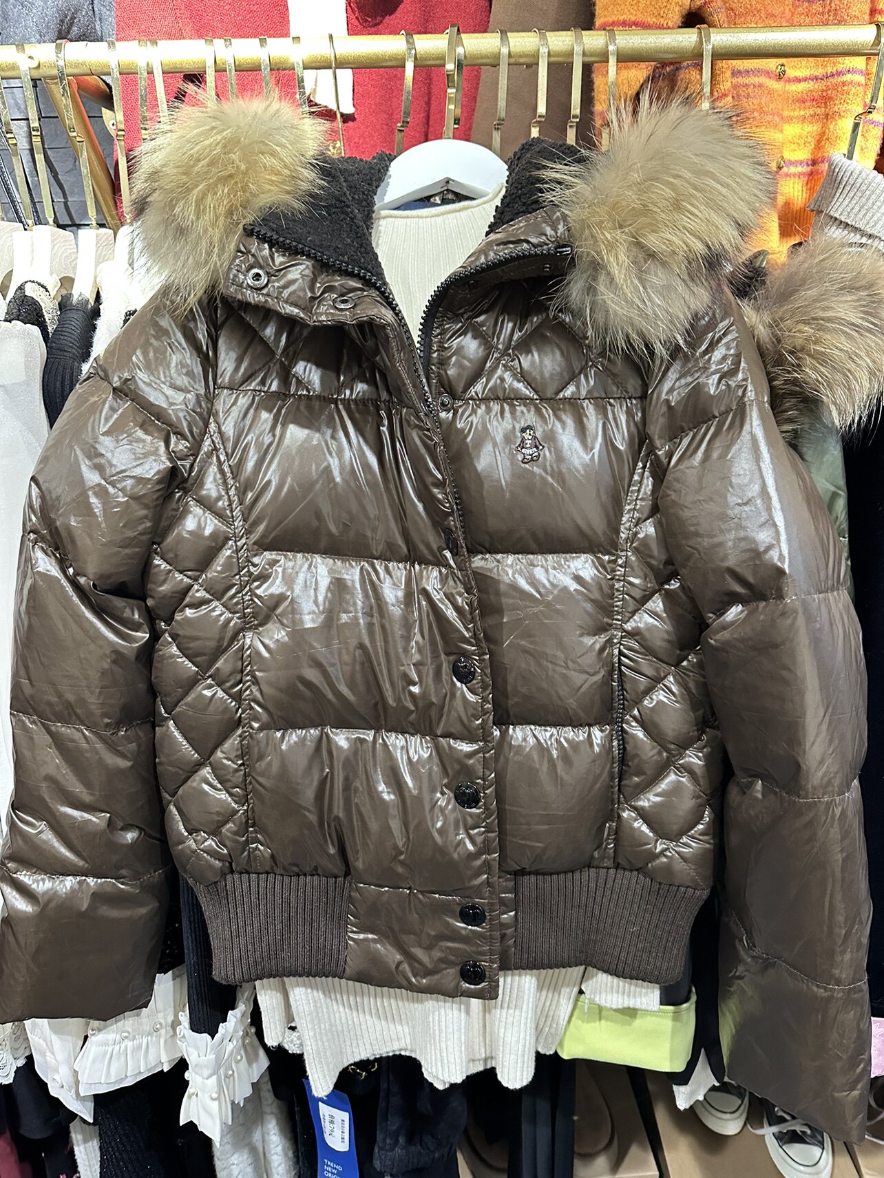 正品 折扣款小熊 teenie羽绒服