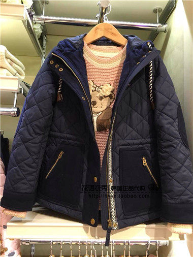 现货折tw小熊韩国正品16春棉服