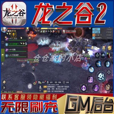 龙之谷2无限gm后台手游开局满级初始自抽成品托号兑换礼包码