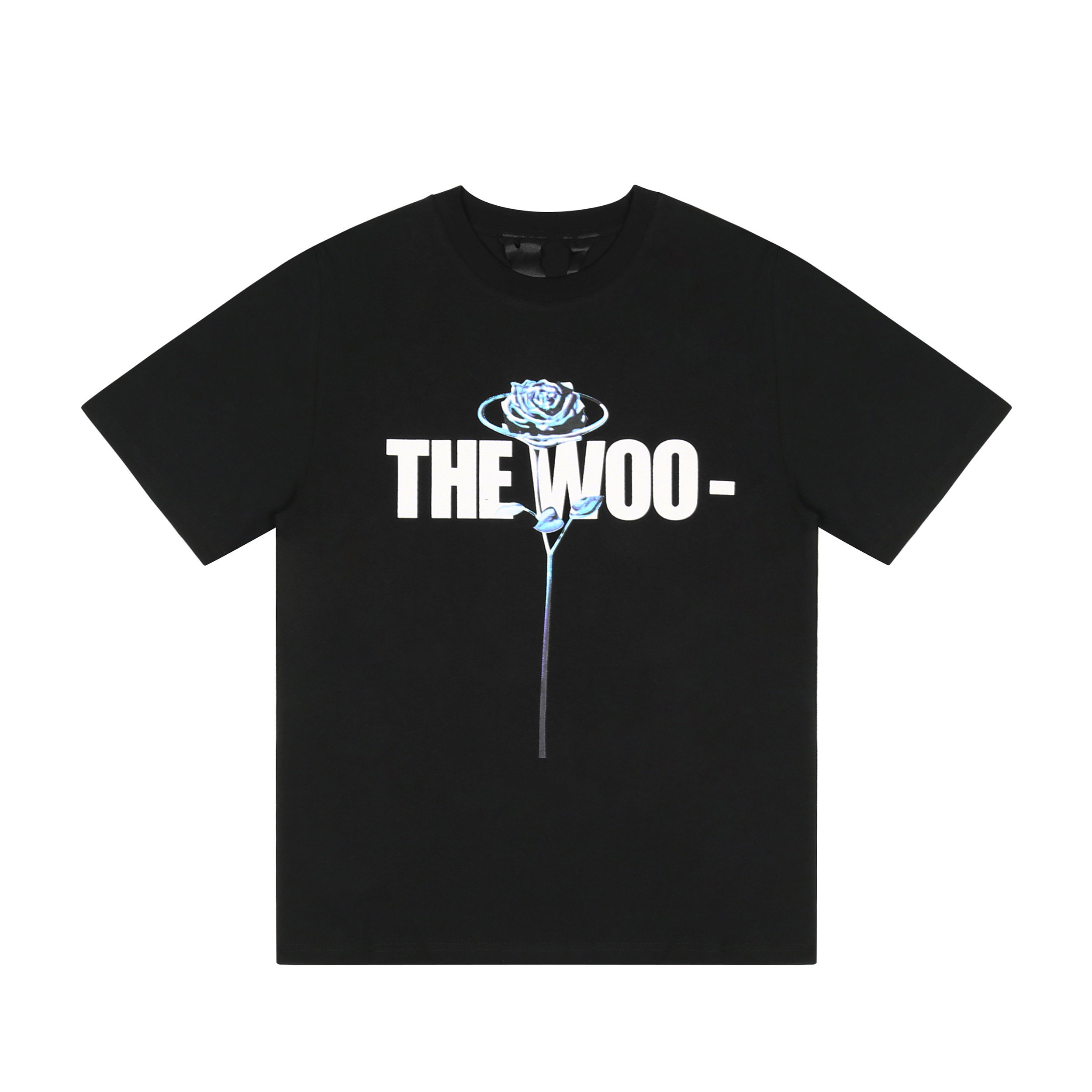 pop smoke x vlone the woo t-shirt 大vlogo嘻哈短袖玫瑰美潮t恤