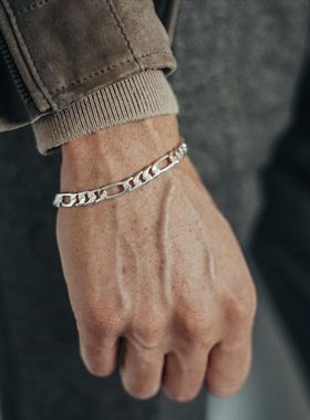 费加罗手链男生ins潮设计感小众高街简约情侣手饰链条